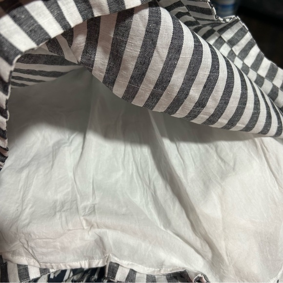 Alex + Alex Striped Off Shoulder Dress Women Size Medium - Picture 5 of 10